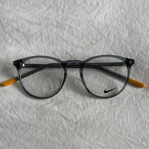 Nike light blue and Gray Men's Glasses with yellow Tips just demos